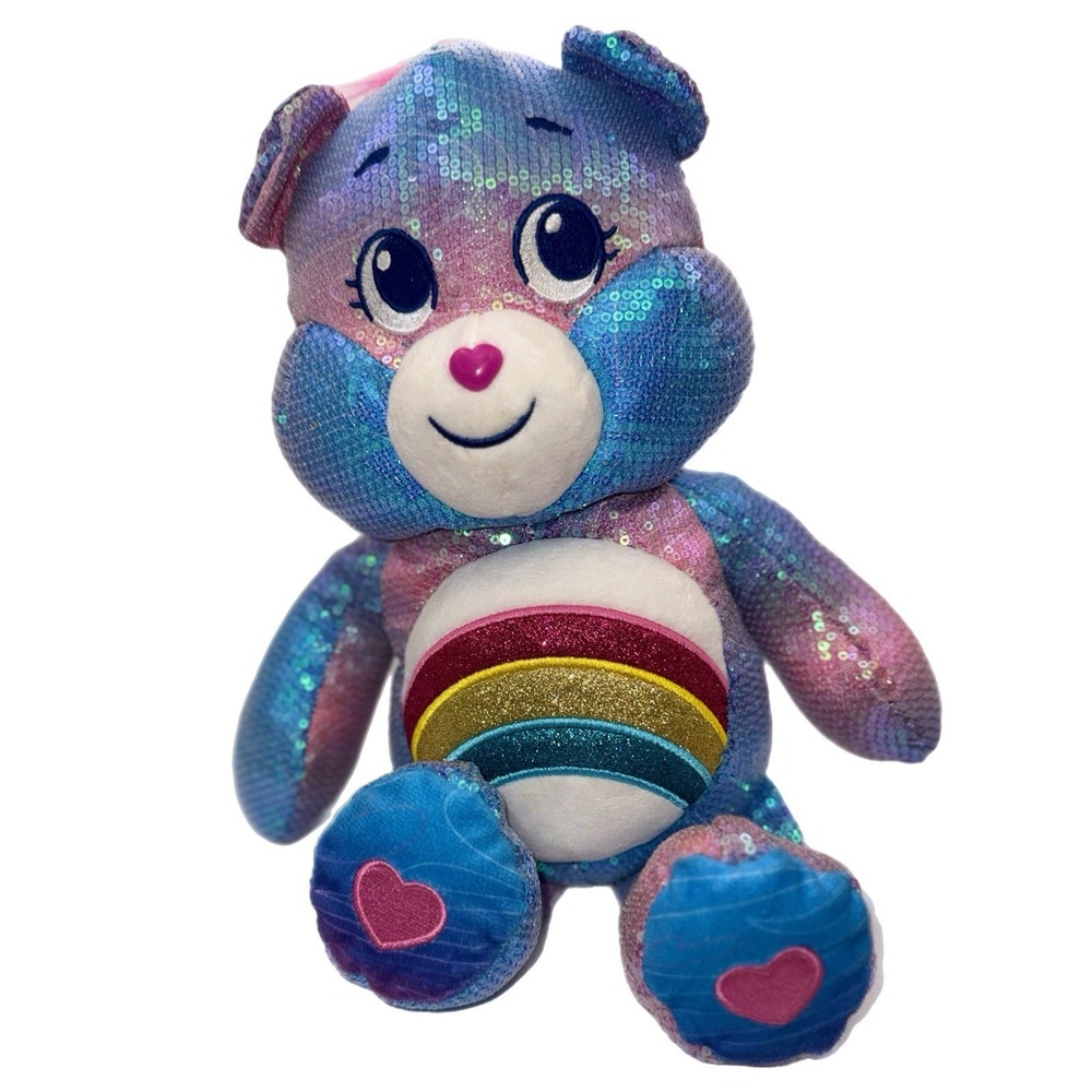 Care Bears Sequin Plush Cheer Bear Special Collectors Edition Plush 2023 rainbow